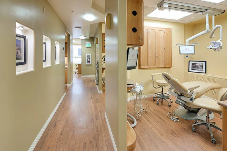 Hall way of digital dental practice.